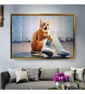 Altın Çerçeveli dekoratif tablo a80 (Gold)