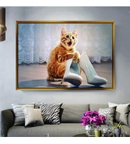Altın Çerçeveli dekoratif tablo a80 (Gold)