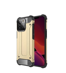 Apple iPhone 13 Pro Max Kılıf Zore Crash Zırh Silikon Kılıf (Gold)