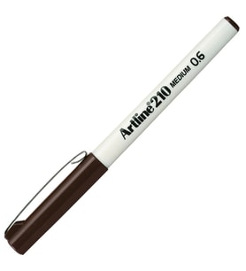 ARTLINE EK-210N KEÇE UÇLU YAZI KALEMİ 0.6mm KOYU KAHVERENGİ