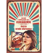 Yeşilçam Temalı Retro Ahşap Poster