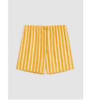 LCW DREAM Sarı Çizgili Kadın Şort Pijama Alt