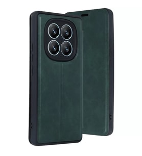 Xiaomi Redmi Note 14 Pro 5g Kılıf Flip Cover - Koyu Yeşil