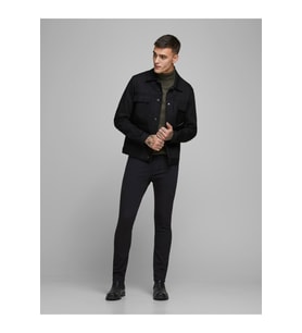 Jack & Jones Erkek Slim Fit Siyah  Kot Pantolon - 12152346 (DENIM)