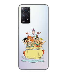 Xiaomi Redmi Note 12 PRO 4G Uyumlu Taş Devri Tasarımlı Şeffaf Telefon Kılıfı