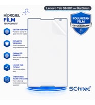SChitec Lenovo Tab S8-50F Uyumlu Ön Yüzey Nano Şeffaf Hidrojel Ekran Koruyucu