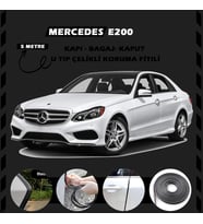 Mercedes E200 Oto Araç Kapı Koruma Fitili 5metre Parlak Siyah Renk