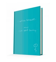DEFFTER I WRITE BECAUSE / I AM ALWAYS LEARNING SERT KAPAK ÇİZGİLİ DEFTER 96 YP