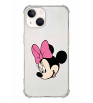 Apple iPhone 13 Mini Uyumlu Köşe Korumalı Antişok  Kapak Minnie Mouse Tasarımlı Şeffaf  Kılıf