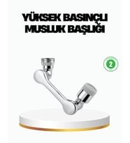 Üç Segmentli 1080 Derece Musluk Atı Esnek Döner Havalandırıcı Pratik Kullanım