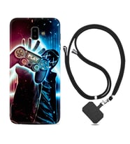 Samsung J6 Plus J7 Prime J7 Pro M20 Kılıf Boyun Askılı Silikon Play Me 1757