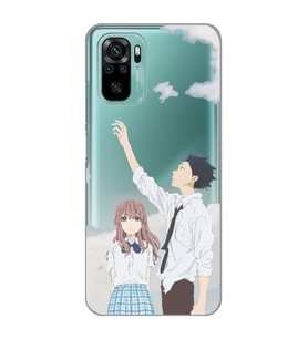 Xiaomi Redmi Note 10 / Note 10S Uyumlu A Silent Voice Tasarımlı Şeffaf Telefon Kılıfı
