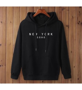 Şardonlu üç iplik kumaş efsane sweat (Siyah)