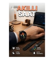 3 Kordonlu AMOLED Akıllı Saat – Kalp Atış ve Uyku Takibi, Suya Dayanıklı