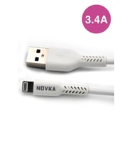 Apple Iphone Uyumlu 3.4 A Lightning & USB Data ve Şarj Kablosu 1 Metre Beyaz Tüm Modellerle Uyumlu