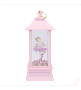 Uçuşan Simli,12,5cm x 5cm Led Işıklı Balerin Fener Küre - C (STD)