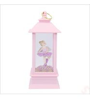 Uçuşan Simli,12,5cm x 5cm Led Işıklı Balerin Fener Küre - C (STD)