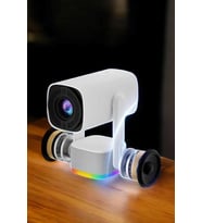 Şarjlı Projeksiyon Oyun Sinema Projektörü 4K Hd Görüntü Kaliteli
