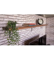 Masif Ahşap Raf 240cm AÇIK CEVİZ