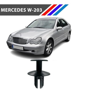 Mercedes W203 C Class Davlumbaz Klipsi 81471-911-992 M1700-6 50 Adet
