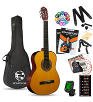 Fourtune Luca C-180OR Turuncu Klasik Gitar Seti 4/4 Sap Ayarlı