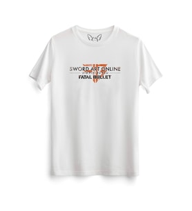 Sword Art Online Baskılı Beyaz Tshirt