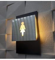 Yönline Kadın& Erkek Ikonlu Işıklı Wc Yönlendirme Seti