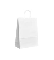 Beyaz Burgu Saplı Çanta 32x40x12cm 50 ADET