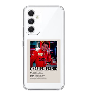 Samsung Galaxy A25 Uyumlu Charles Leclerc Desenli Şeffaf Telefon Kılıfı