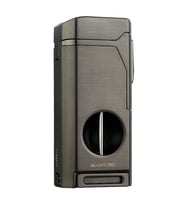 Quantoro Dört Torch Pürmüz V-Kesici/Delicili Gunmetal Metal Puro Çakmağı - TRZ1135