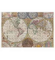 Eski Dünya Haritası Puzzle 240 Parça Yapboz