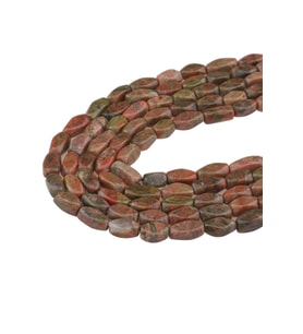10X5 MM Dikdörtgen Unakit Taşı Dizi - DZ2536 (Yeşil)