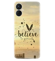 Tecno Spark 9T Kılıf Resimli Desenli Baskılı Silikon Belive in Yourself 1316