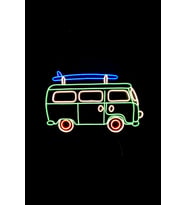 Karavan Şeklinde Neon Led Işıklı Dekoratif Duvar Aydınlatması Anahtar İle Açma Kapama (Çok Renkli)