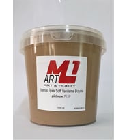 M1 ART Sütlü Kahve Su Bazlı Vernikli Yenileme Boyası 1000.ml-Mobilya,cam,mermer,beyaz eşya,fayans,seramik,parke