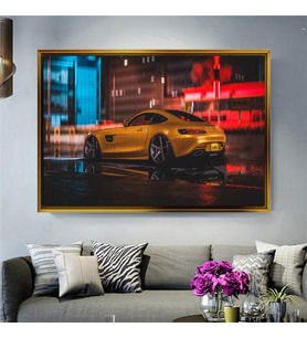 Altın Çerçeveli dekoratif tablo l452 (Gold)