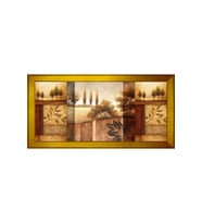 Manzara Temalı Kanvas Tablo 80 x 110 cm Gold Çerçeve