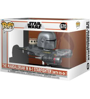 Funko Pop! Ride Süper Deluxe: R5-D4 Ile N-1 Starfighter Mandalorian (Krem)