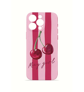 iPhone 15 Pro Max Vorian İnce Kamera Korumalı Mika Kılıf Cherry Girl