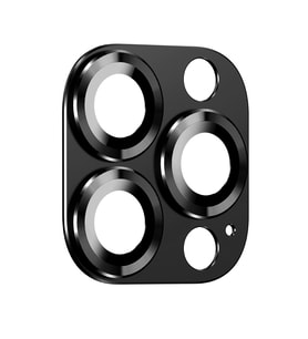 Vendas iPhone 15 Pro Uyumlu CL-03 Serisi Strong Glass Kamera Lens Koruyucu (Siyah)