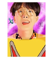 Bts Idol Jhope Tablo Ahşap Poster Dekoratif Kod3971