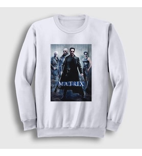 Presmono Unisex Beyaz Cover Film The Matrix Sweatshirt 253733tt (Beyaz)