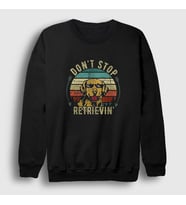 Presmono Unisex Siyah Golden Retriever Hediye Köpek Sweatshirt 508947tt
