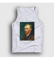 Presmono Unisex Beyaz Portrait Art Painter Vincent Van Gogh Atlet 303103tt