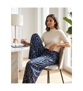 Kadın Büyük Beden Pamuklu Pijama Altı Lastikli Bel Rahat Kesim Battal Boy Soft Örme