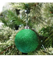 VIP KALİTE 5 CM 12 ADET SİMLİ YEŞİL TOP YILBAŞI AĞACI SÜSLERİ VİTRİN SÜSLERİ YEŞİL YILBAŞI TOP SÜSLER NOEL AĞACI SÜSLERİ