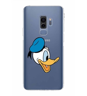 Samsung Galaxy S9 Plus  Kamera Korumalı Kapak Donald Duck Tasarımlı  Şeffaf Kılıf