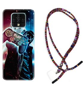 Tecno Camon 16 18P Pova Kılıf Boyun Asklı Rasta Silikon Play Me 1757