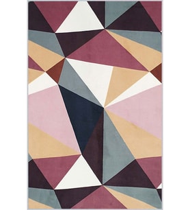 Eliana Home Baskılı, Yıkanabilir Kaymaz Taban Salon Halısı LNA0388 100x150 cm (Pembe)