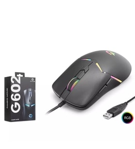 Nodar G602 RGB Kablolu Gaming Mouse 7200 DPI 1000Hz 6 Tuş Siyah